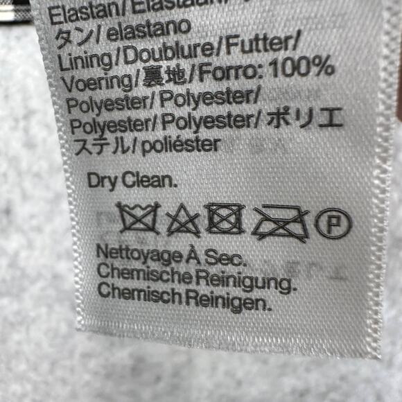 Madewell Single-Breasted Crewneck Vest Sz 4 Black White Gingham Wool Blend Lined - Picture 9 of 10